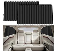 XCBYT Parasole Auto 2 Pezzi, Tendine Parasole Auto Magnetica, Parasole Lunotto Posteriore Auto, Protezione UV Protezione Privacy