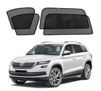 XCBYT Parasole Auto Compatibile con Skoda Kodiaq 2017-2024, Magnetica Parasole Finestrini Auto, Tendine Auto Oscuranti Laterale Traspirante, 4 Pezzi