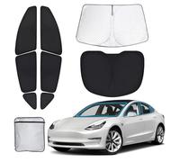 XCBYT Parasole Auto Parabrezza Finestrini Laterali per Tesla Model Y 2019-2024, Parabrezza Posteriore Tendine Parasole, Camping, Protezione Della Privacy, Protezione UV