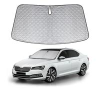XCBYT Parasole Auto Parabrezza Interno Compatibile con Skoda Superb 2016-2024, Rinforzato Parasole Auto, Pieghevole per Parabrezza, Riflettente e Protezione UV