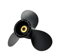 XCDEOPIT Elica fuoribordo 9 1/4 * 11 Compatibile con Motore for Barca SUZUK 8hp .9hp 15hp 20hp 3 Pale 10 scanalature Vite in Lega di Alluminio .25×11