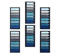 Xcdhemde® 1200 Pezzi Segnapagina Adesivi Set, Note Adesive Tabs, Morandi Segnapagina Plastificati, Sticky Notes foglietti adesivi, per Ufficio Scuola Casa