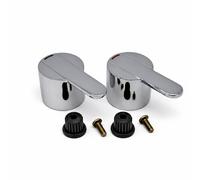 Xcel Home HD155 - Coppia di maniglie cromate per rubinetto caldo e freddo, kit di ricambio per rubinetti miscelatore lavabo e lavello