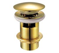 Xcel Home Scarico per lavabo a scatto con intaglio dorato - universale G 3,2 cm BSP Fit