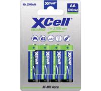 NH XC 4X2700 - Batteria NiMh AA (stilo), 2700 mAh, confezione da 4