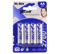 NH XC 4X2700 - Batteria NiMh AA (stilo), 2700 mAh, confezione da 4
