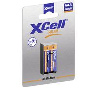 XCell Solar Accus X550AAA NI-MH 1,2V / 550mAh (per lampade solari da giardino, in blister di cartone, senza effetto memoria) 149446