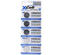 XCell CR2032 - Set di 5 batterie al litio CR2032, 3 V, in pratico set da 5