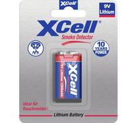 XCell Batteria CR9V/P 9V Block (intervallo di temperatura di funzionamento esteso, particolarmente lunga durata, bassa autoscarica) 131347