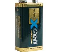 XCell Performance Alkaline 6LR61 9V Block batteria (in blister di cartone, prestazioni ottimali, alta densità di energia, lunga durata) 115357
