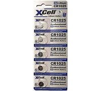 XCELL CR1025 5X - Batteria a bottone al litio, CR1025, confezione da 5