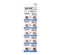 XCell Pila alcalina a bottone LR44 (10 pezzi, per giocattoli/apparecchiature mediche/calcolatrice UVM.) 149309