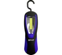 XCell Worklight Hook 149339 - Gancio girevole e magnete, display da 12 pezzi (lunghezza x larghezza x altezza) 200 x 60 x 37 mm, peso 98 g, COB LED, 120 lumen, durata 4 ore, con 3 x AAA)