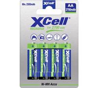 NH XC 4X2700 - Batteria NiMh AA (stilo), 2700 mAh, confezione da 4