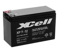 XCell XCEXP712F2 XP712F2 Batteria al piombo 12 V 7 Ah Piombo-AGM (L x A x P) 1