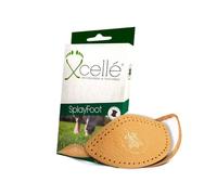 Xcellé Solette Scarpe Supporto Arco Plantare Autoadesivo per Piede Piatto e Fascite Plantare, in Pelle Naturale e Lattice Semirigido, Uomo e Donna, Suolette, Taglia 35-37