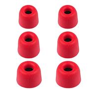 Xcessor Bullet FX-40 - Auricolari di ricambio in schiuma confortevole, taglia S/M/L, confezione da 6, colore: Rosso