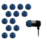 Xcessor Ricambio di Alta Qualita Auricolari Earbud/Earpad in Silicone 7 Paia (Set da 14 Pezzi). Compatibile con la Maggior Auricolare Cuffie Marche. Taglia: PICCOLO (S). Blu Scuro