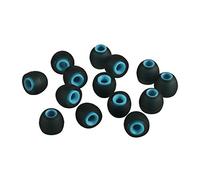 Xcessor (S 7 paia (14 pezzi) di ricambio in silicone per auricolari in-ear di piccole dimensioni. Cuscinetti di ricambio per cuffie in-ear popolari, nero/blu