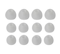 Xcessor (S/M/L) 6 Coppie (12 pezzi) di auricolari Intra-ear di ricambio in silicone per auricolari di taglia S/M/L. Trasparente/Bianco