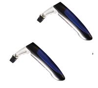 XCFGeq Porta Maniglie 1/2 pz Maniglia della porta Bracciolo Anziani Auto Assist Antiscivolo Supporto Barra di Aiuto Bastone Afferrare Accessorio Maniglia(2pcs black)