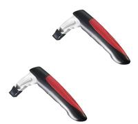 XCFGeq Porta Maniglie 1/2 pz Maniglia della porta Bracciolo Anziani Auto Assist Antiscivolo Supporto Barra di Aiuto Bastone Afferrare Accessorio Maniglia(2pcs red)
