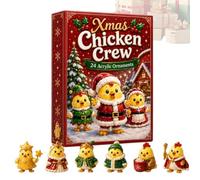 xChicken 24 Days Ornament Advent Countdown to Christmas
