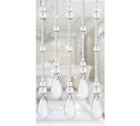 XCHSXYL Tende con Perline per Porte, Tende con Perline di Cristallo per divisori di stanze, Colore Trasparente - 21/29 Fili, Decorazione per navata d'ingresso - Personalizzabile