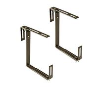 Xclou 343100 Portacamicia senza foratura, gancio e supporto, testa di moro, 19x5x17 cm