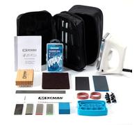 XCMAN Set Completo da Sci e Snowboard Con Ferro da Stiro, Cera, Sintonizzatore, PTEX per Tuning e Riparazione
