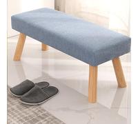 XCNSHIDY Piccola panchina, piccola panchina, panca, sgabello lungo sul letto, pouf sofahocker, adatto per il noleggio a casa o in albergo (grigio)