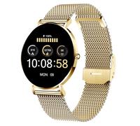 XCOAST Orologio da donna SIONA 2 Classic Gold 6,9 mm piatto AMOLED Display compatibile con iOS Android Fitness Tracker ossigeno nel sangue frequenza cardiaca pressione sanguigna impermeabile
