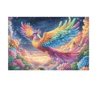 XColorful Phoenix in Starry Blossoms Puzzle 1000 Pezzi Rompicapo Creativo Artistico Stimolo Della Creatività Attività Per Il Tempo Libero Regalo Per Persone Creative 1000 PCS