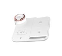 xConvenient Multi-Device Charging: Adopting a 15W adapter, this station charges earbuds, smartphones, and tablets swiftly, enabling fast charging for multiple devices simultaneously