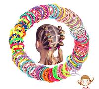 XCOZU 100 Pezzi Elastici per Capelli Bambine, 10 Diversi Stili di Nylon Cravatte per Capelli Elastiche Multicolori, Elastici Piccoli per Coda di Cavallo Bambina Neonati Ragazze Donne