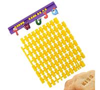 XCOZU - Set di 93 timbri per biscotti, per argilla, fondente, glassa, biscotti, stampini per dolci, per decorare torte, fai da te, compleanni, parole e messaggi