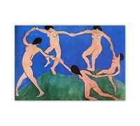 XCPORA Famoso Poster di Henri Matisse《Danza,1910》Arte murale Henri Matisse Stampa Henri Matisse Pittura su Tela per la Decorazione di Arte della Parete Domestica 40x60cmx1 Nessuna Cornice