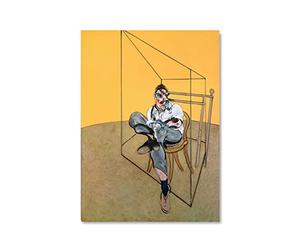 XCPORA Francis Bacon Poster Astratto Lucian Freud Stampe Francis Bacon Wall Art Francis Bacon Dipinto su Tela per La Decorazione della Parete Immagine 50x70cmx1 Senza Cornice