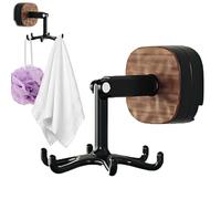 xCrochet de tassement à ventres rotatif - Perceux-Princer murale gratuit et réutilisable pour la cuisine, la salle de bain et la chambre | Crochets à vide solides pour les serviettes, les ustensiles