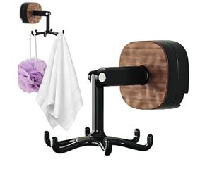 xCrochet de tassement à ventres rotatif - Perceux-Princer murale gratuit et réutilisable pour la cuisine, la salle de bain et la chambre | Crochets à vide solides pour les serviettes, les ustensiles