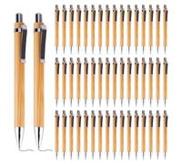 XCRPRT Penne a Sfera in Legno 30 Pcs Set di Penne in Legno, Bamboo Penna a Sfera Natura Ecologico Senza Plastica, Penna a Sfera in Bambù per Vita Quotidiana In Scuola Ufficio Casa Articoli