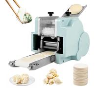 XCSCUK 140W Dumpling elettrico & Wonton Skin Maker, circolare commerciale Wonton Processing Equipment, pressa automatica per pasta (7,5 cm/2,96 in)