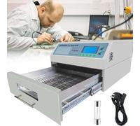 XCSCUK Forno a riflusso, saldatrice a riflusso Automatica, Forno a riflusso con circolazione di Aria Calda, per Prove di Saldatura SMT di PCB
