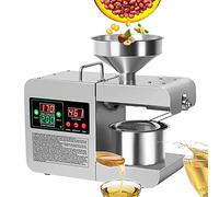 XCSCUK Frantoio da Cucina, Frantoio Elettrico Biologico, Estrattore di Olio di Colza per Semi di Girasole, Noci