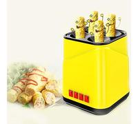 XCSCUK Macchina Automatica per involtini di Uova, Macchina per Omelette elettrica Domestica a 4 Tubi, per Rotoli di Salsiccia e Hot Dog a Colazione