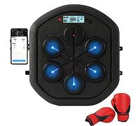 XCSCUK Macchina da Boxe Musicale, Bersaglio da Boxe Multifunzione per la casa, Display a LED, con guantoni da Boxe, Adatto a casa, Ufficio