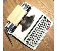 XCSCUK Macchina da Scrivere Meccanica Inglese, Decorazioni per la casa Funzionali di Ispirazione Vintage per Scrivere Liberamente, Lettere e Artigianato al Suo Meglio (White)