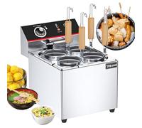 XCSCUK Macchina per Cucinare Noodle a 4 Fori, Macchina elettrica per Pasta e Verdure da 2000 W, Attrezzatura per bollire Il Ristorante, per ristoranti e cucine