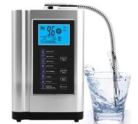XCSCUK Macchina per depuratore d'Acqua, ionizzatore d'Acqua, Fino a -500 mV ORP, PH 3.5-10.5 Strumento di filtrazione dell'Acqua alcalina Domestica, autopulizia (Silver)