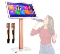 XCSCUK Macchina per Karaoke, Lettore Karaoke per canti KTV per Feste con Touch Screen da 19,5/22 Pollici/Microfono Wireless (22inch 3TB)